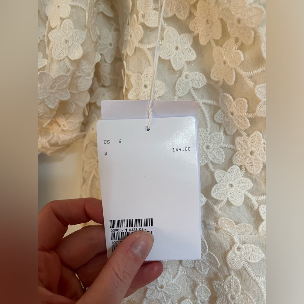 NWT &Other Stories white lace dress - Picture 3 of 9